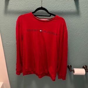 Red Tommy Hilfiger shirt